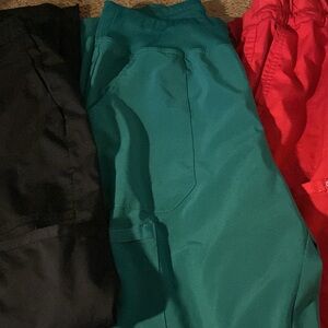 Teal and Red Pants Set